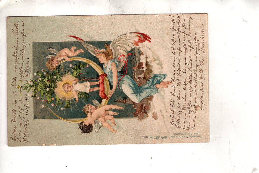 Cartolina Gesù. Madonna. San Giuseppe. Sacra Famiglia. Santi. | Collezionissimo