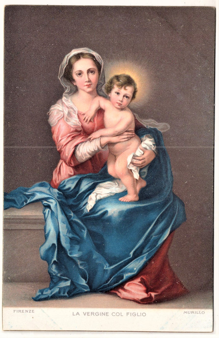 Cartolina Gesù. Madonna. San Giuseppe. Sacra Famiglia. Santi. | Collezionissimo