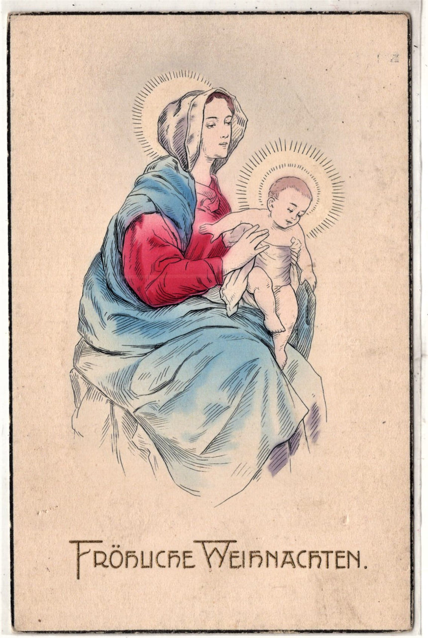 Cartolina Gesù. Madonna. San Giuseppe. Sacra Famiglia. Santi. | Collezionissimo