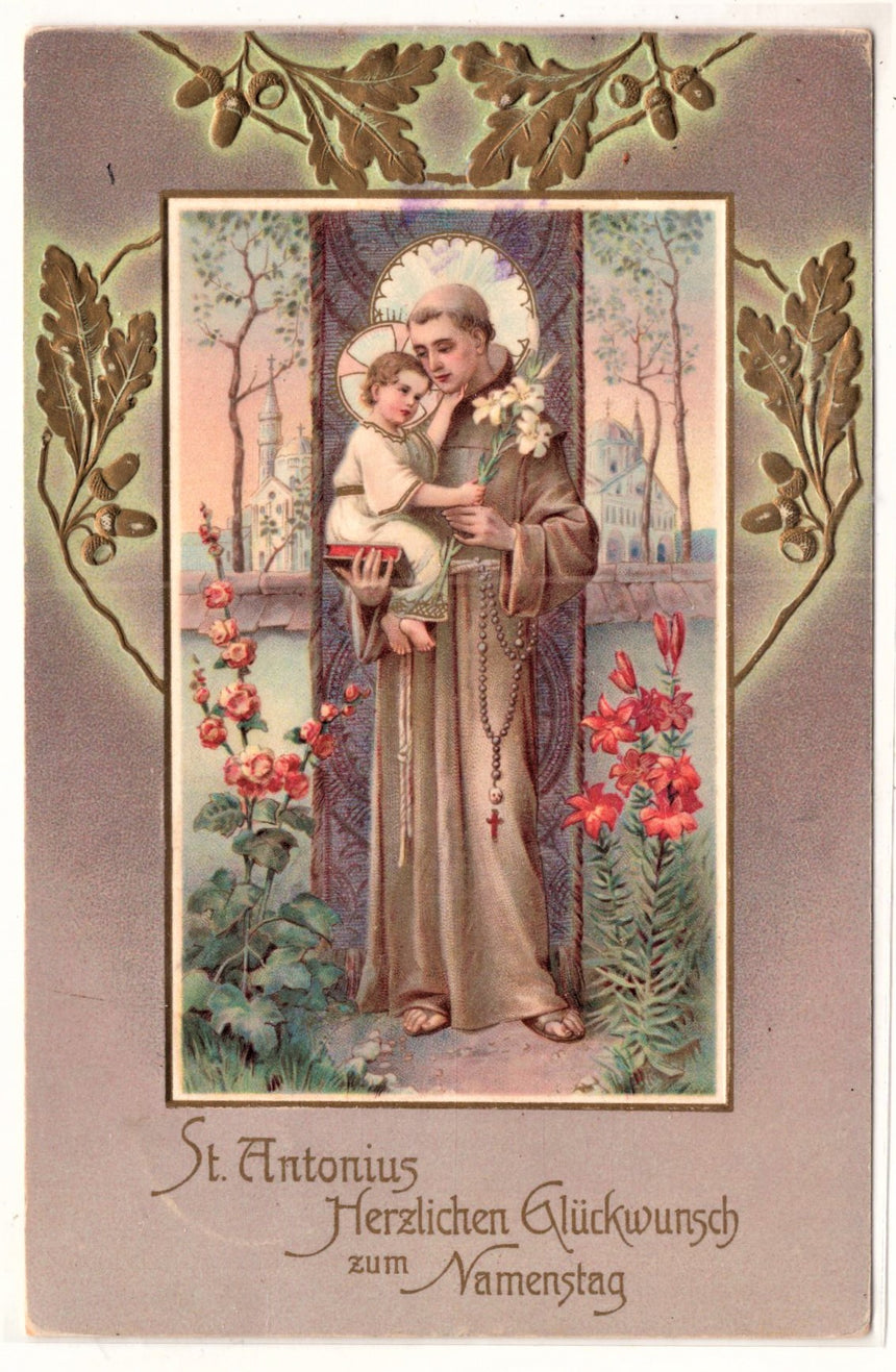 Cartolina Gesù. Madonna. San Giuseppe. Sacra Famiglia. Santi. S.Antonio | Collezionissimo