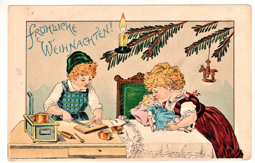 Cartolina Buon Natale / anno. Santini. Militari | Collezionissimo