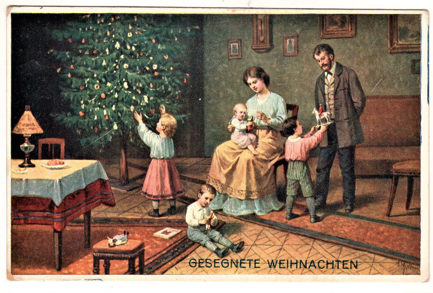 Cartolina Buon Natale / anno. Santini. Militari | Collezionissimo