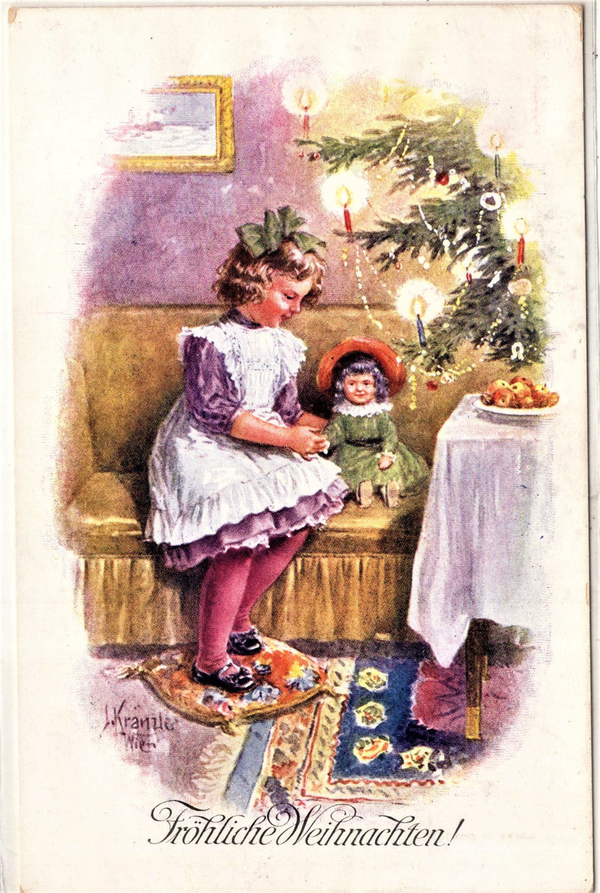 Cartolina Buon Natale / anno. Santini. Militari | Collezionissimo