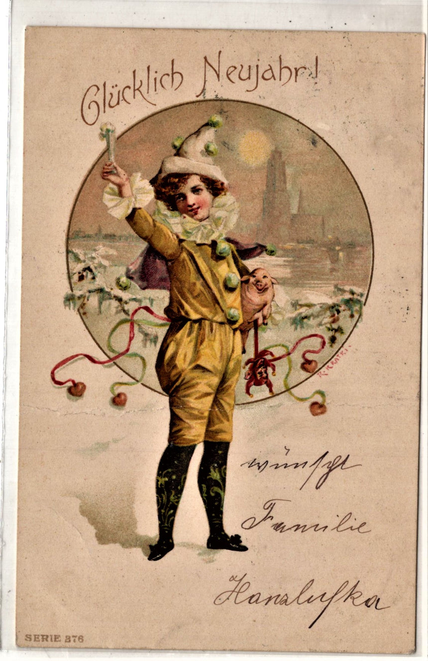 Cartolina Buon Natale / anno. Santini. Militari | Collezionissimo