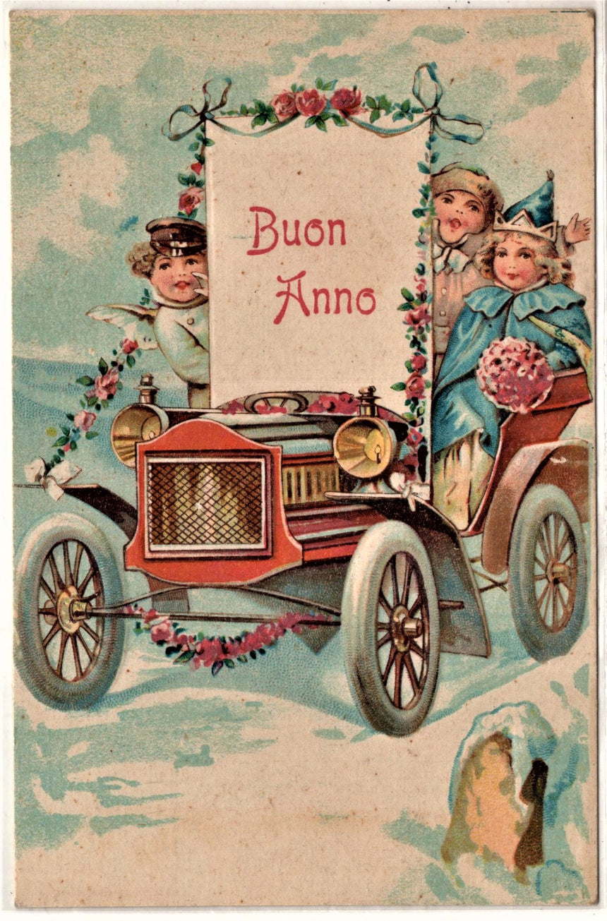 Cartolina Buon Natale / anno. Santini. Militari | Collezionissimo