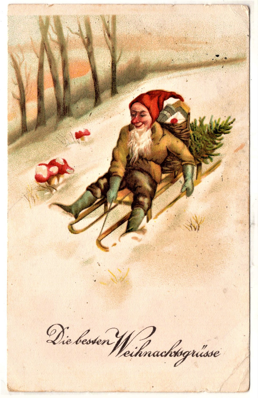 Cartolina Buon Natale / anno. Santini. Militari | Collezionissimo