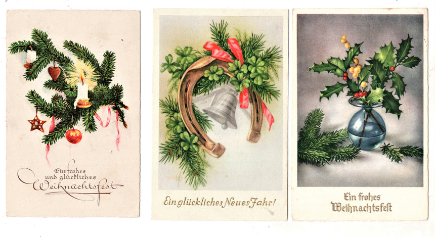 Cartolina Buon Natale / anno. Santini. Militari | Collezionissimo