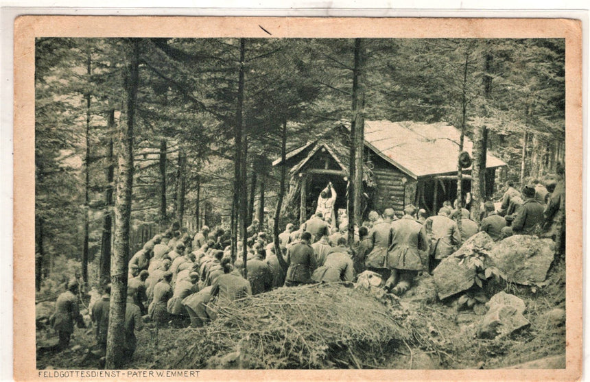 Cartolina Buon Natale / anno. Santini. Militari | Collezionissimo