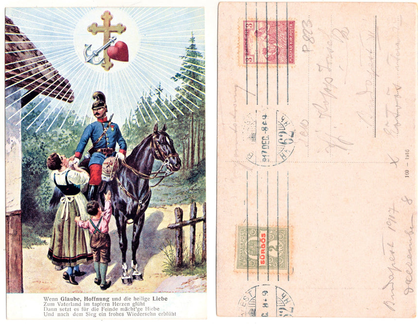 Cartolina Buon Natale / anno. Santini. Militari | Collezionissimo