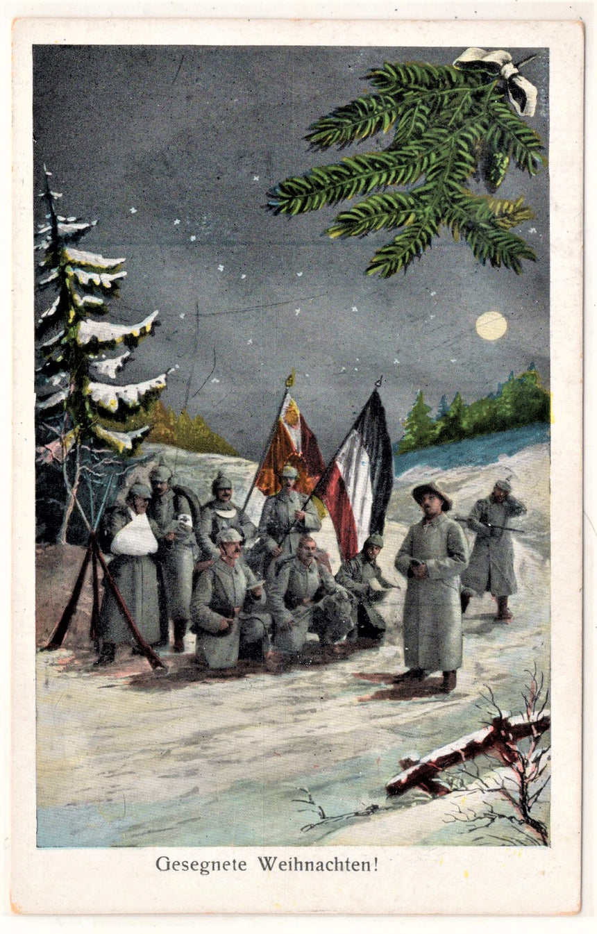 Cartolina Buon Natale / anno. Santini. Militari Weihnachten | Collezionissimo