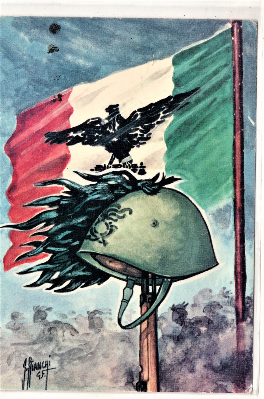 Cartolina Militare Seconda Guerra Mondiale Famiglia Bersaglieri Italia | Collezionissimo