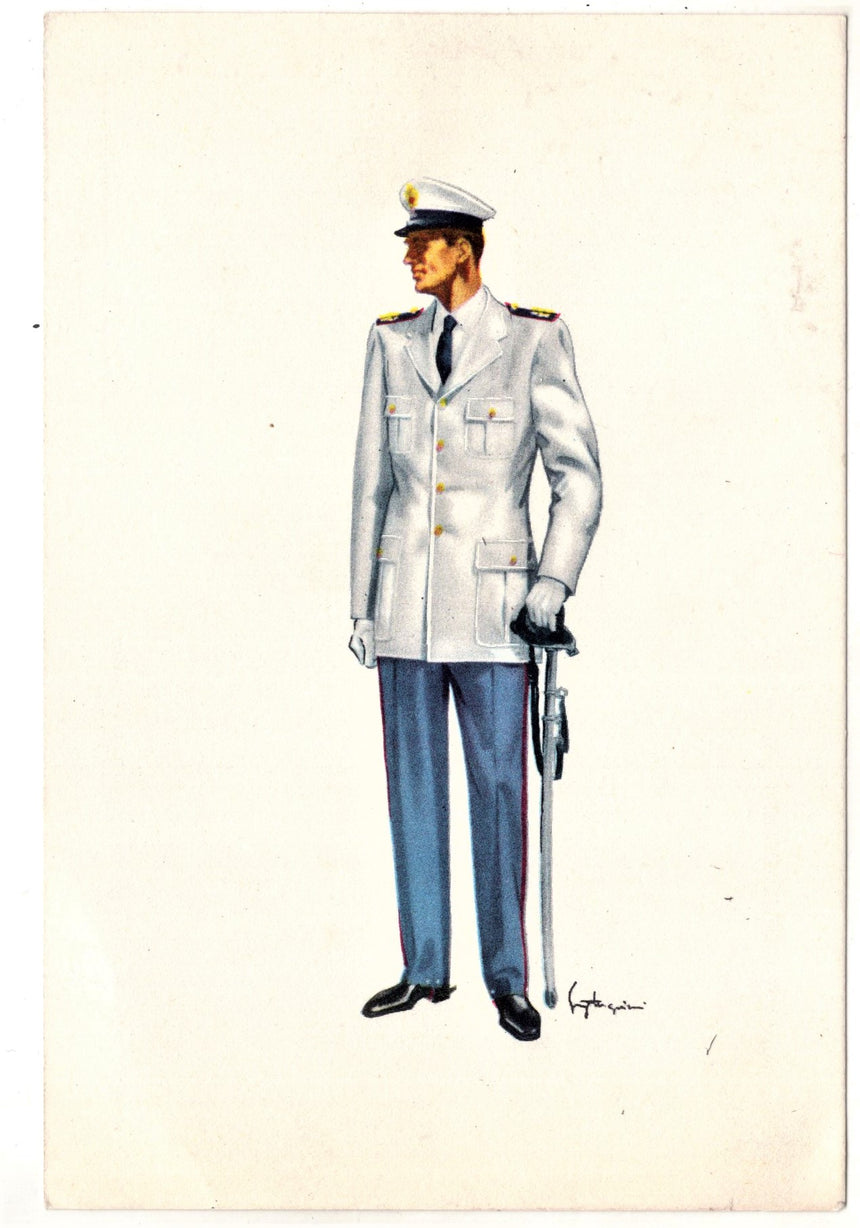 Cartolina Militare Seconda Guerra Mondiale Uniforme corpo militare di P.S | Collezionissimo