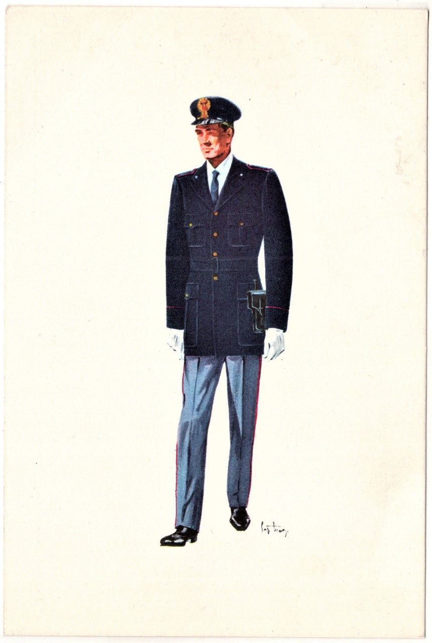 Cartolina Militare Seconda Guerra Mondiale Uniforme corpo militare di P.S | Collezionissimo