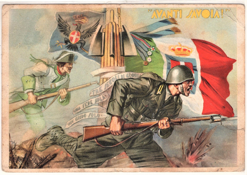 Cartolina Militare Seconda Guerra Mondiale Avanti Savoia | Collezionissimo