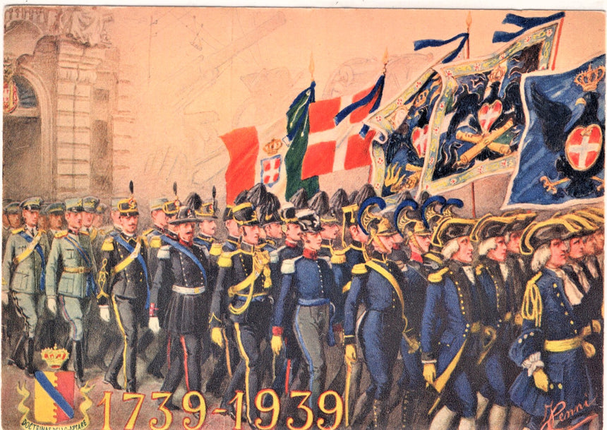 Cartolina Militare Secinda Guerra Mondiale Regie scuole artiglieria e fortificazione 1939 | Collezionissimo