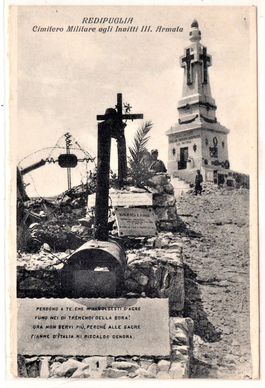 Cartolina Militare Seconda Guerra Mondiale Redipuglia cimitero militare | Collezionissimo