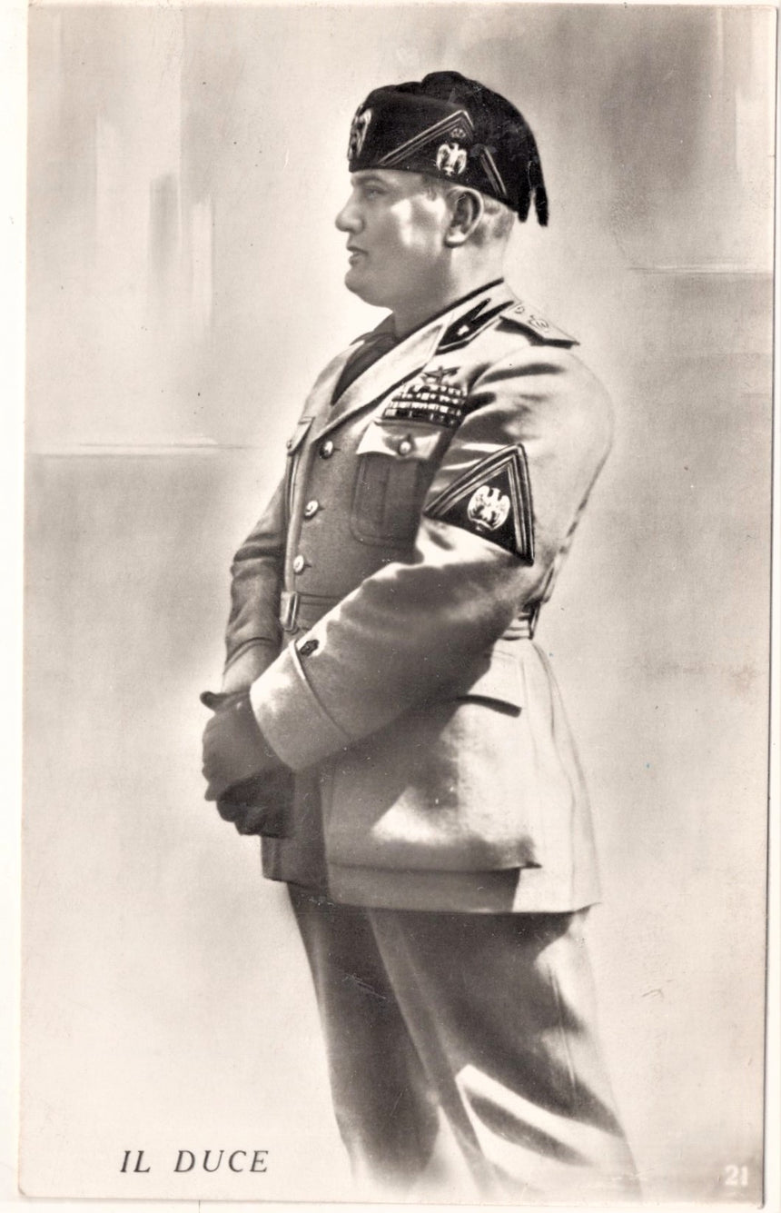 Cartolina Militare Seconda Guerra Mondiale il Duce ed. Tralda Milano anno XVII | Collezionissimo