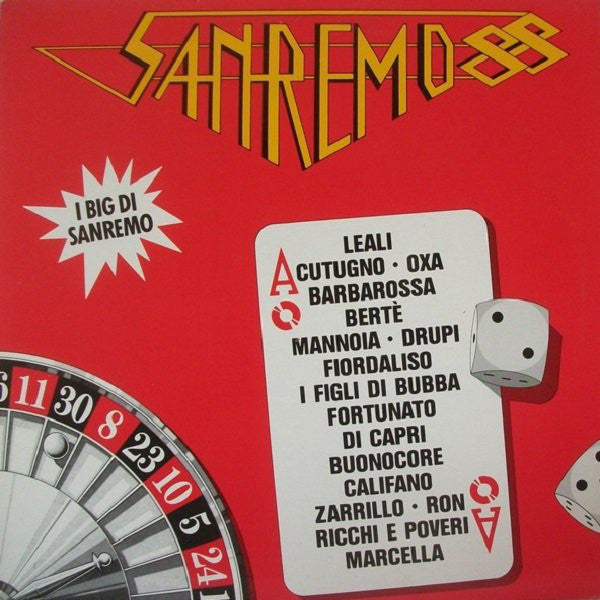 Vinyl LP, Album_Various - Sanremo 88 (I Big Di Sanremo)