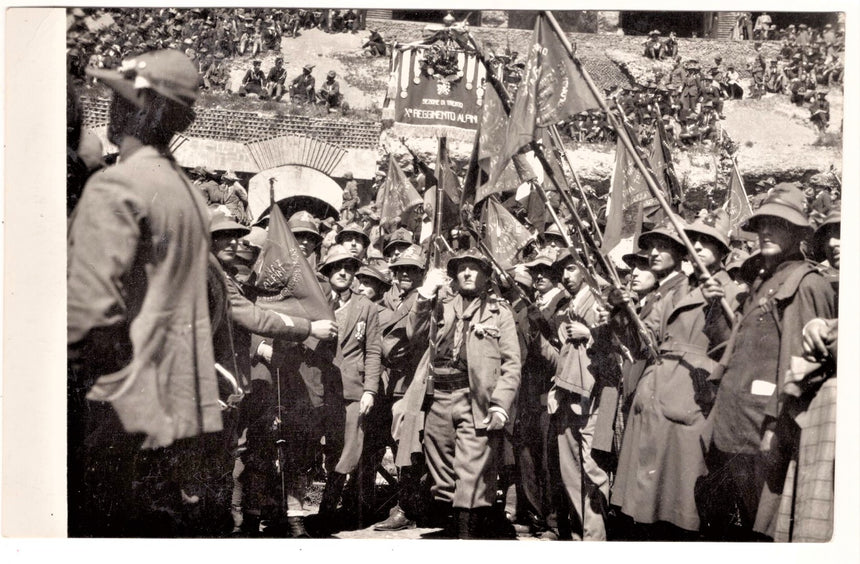 Cartolina Militare Seconda Guerra Mondiale X regg. Alpini gruppo di Trento | Collezionissimo