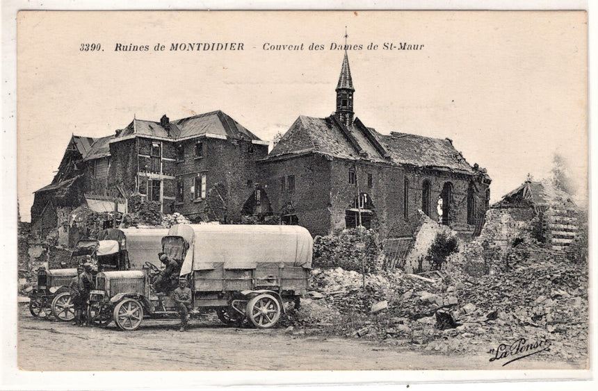 Cartolina Militare Seconda Guerra Mondiale Ruines de Montdidier | Collezionissimo