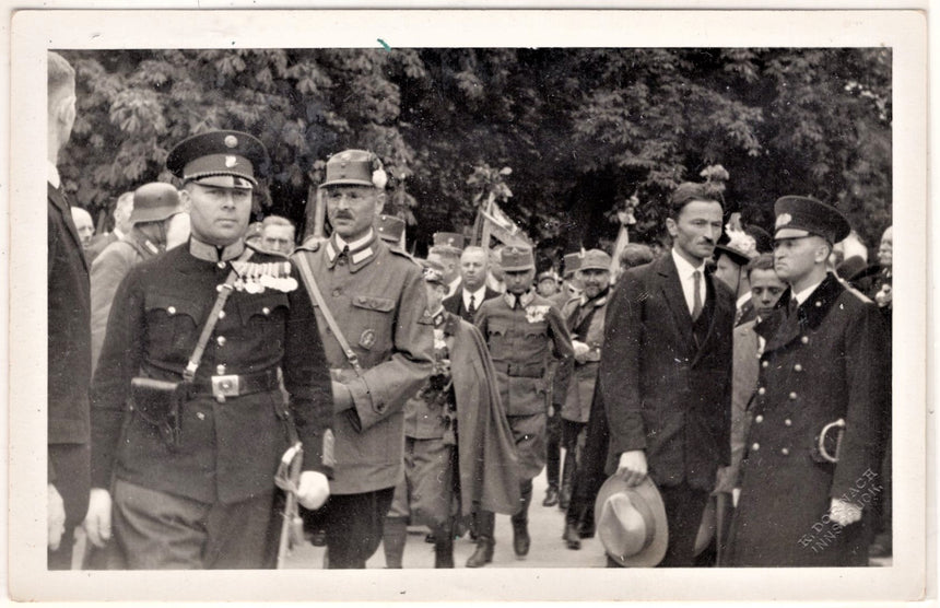 Cartolina Militare Seconda Guerra Mondiale gruppo militari foto Stainer Innsbruck | Collezionissimo