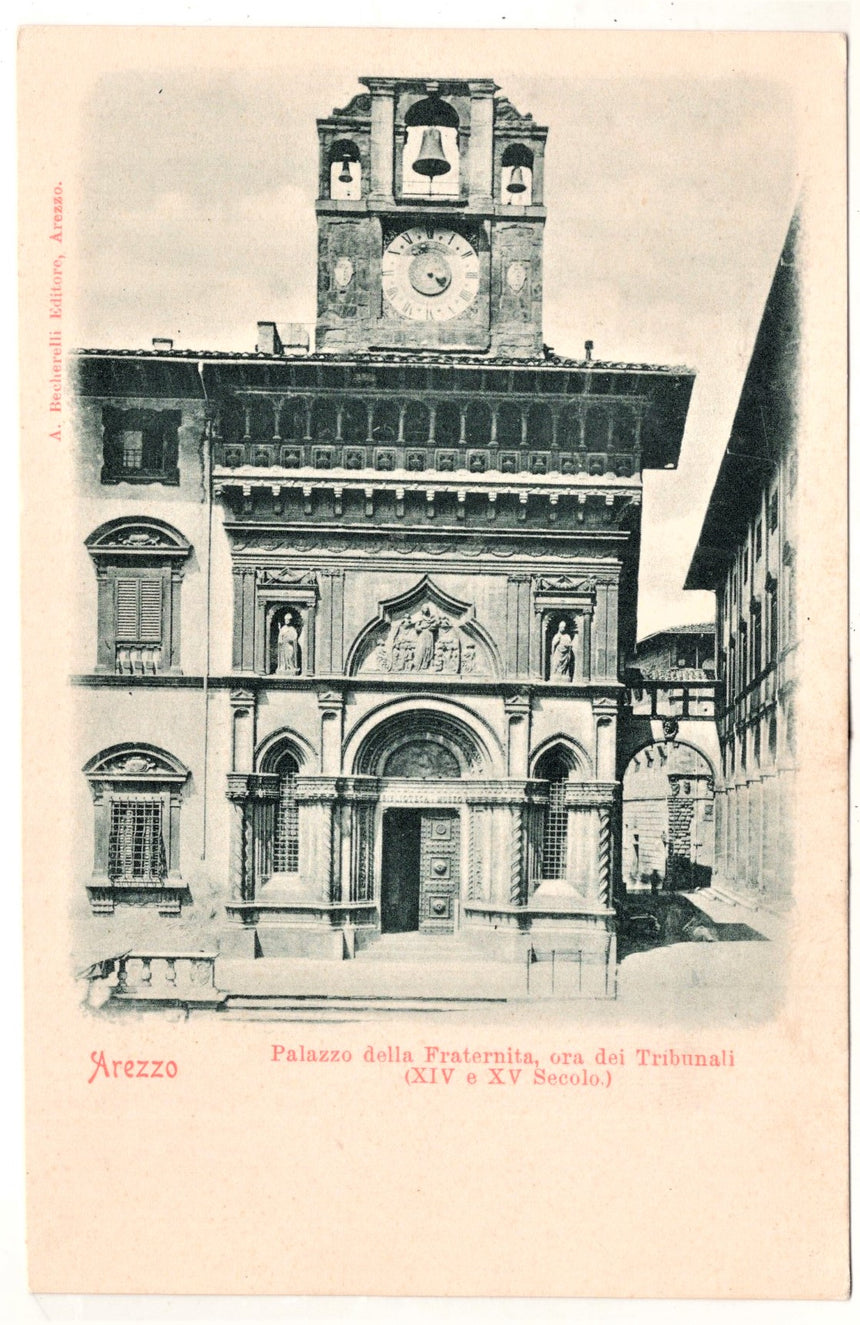 Cartolina Arezzo palazzo della Fraternità | Collezionissimo