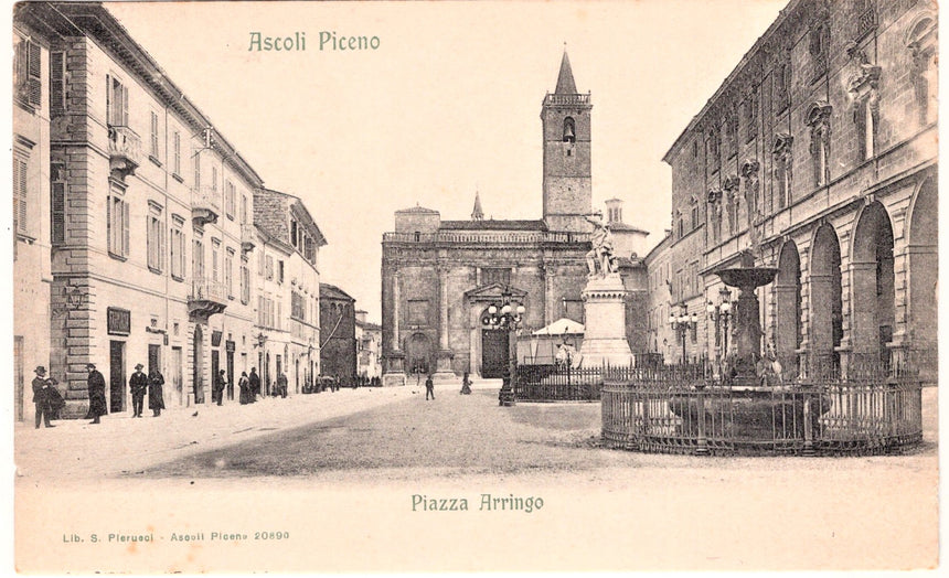 Cartolina Ascoli Piceno piazza Arringo | Collezionissimo