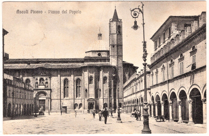 Cartolina Ascoli Piceno piazza del Popolo | Collezionissimo