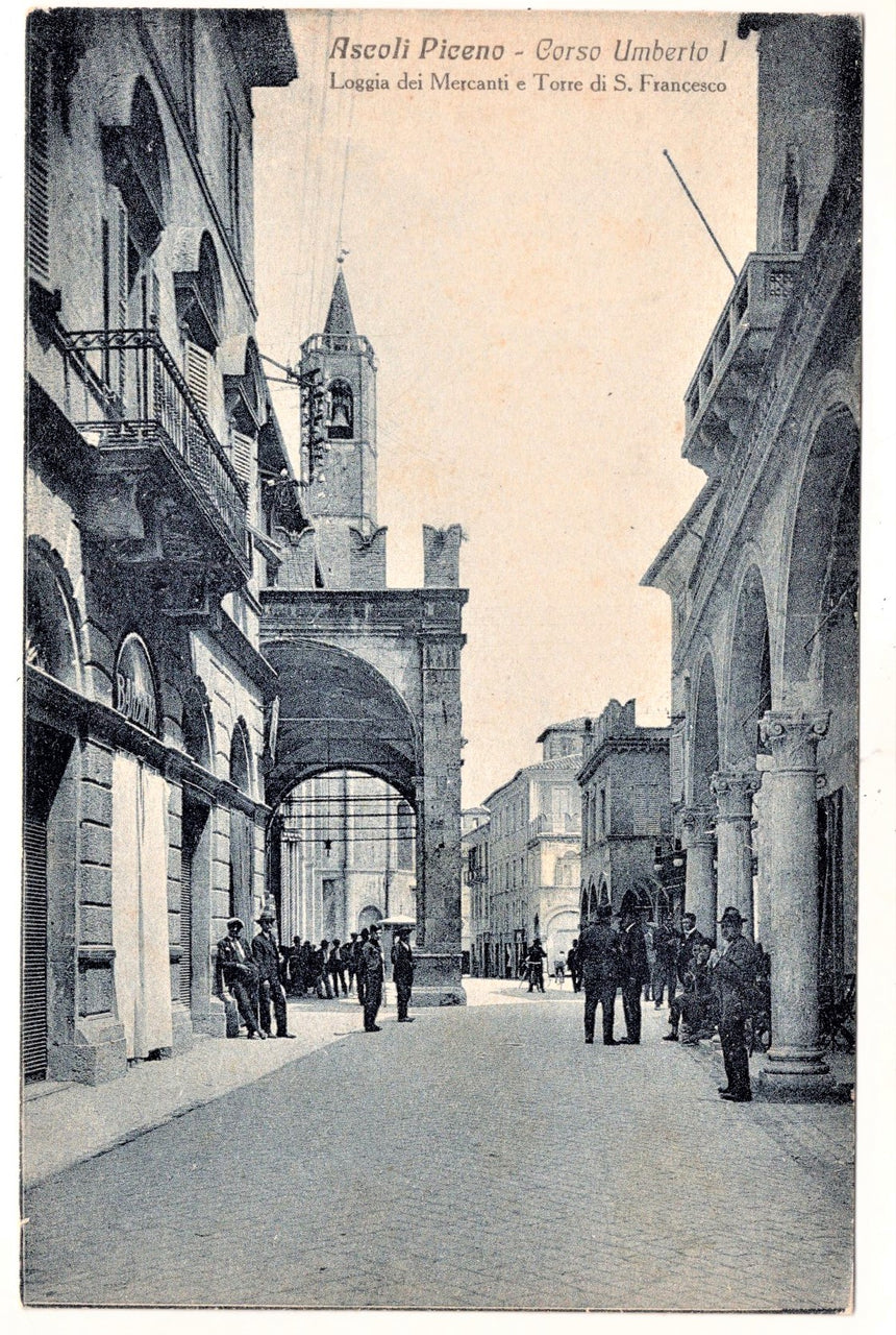 Cartolina Ascoli Piceno corso Umberti I | Collezionissimo