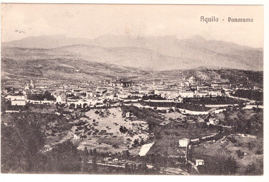 Cartolina Aquila panorama | Collezionissimo