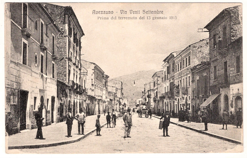 Cartolina Avezzano via XX settembre 1915 | Collezionissimo