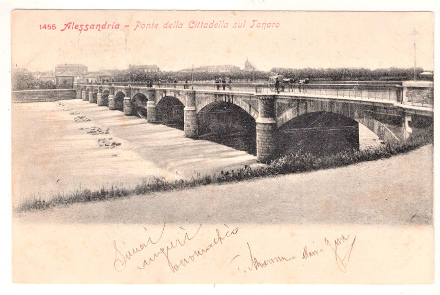 Cartolina Alessandria ponte sul Tanaro | Collezionissimo