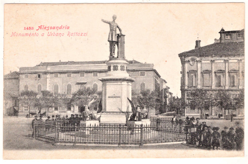 Cartolina Alessandria monumento a U. Rattazzi | Collezionissimo