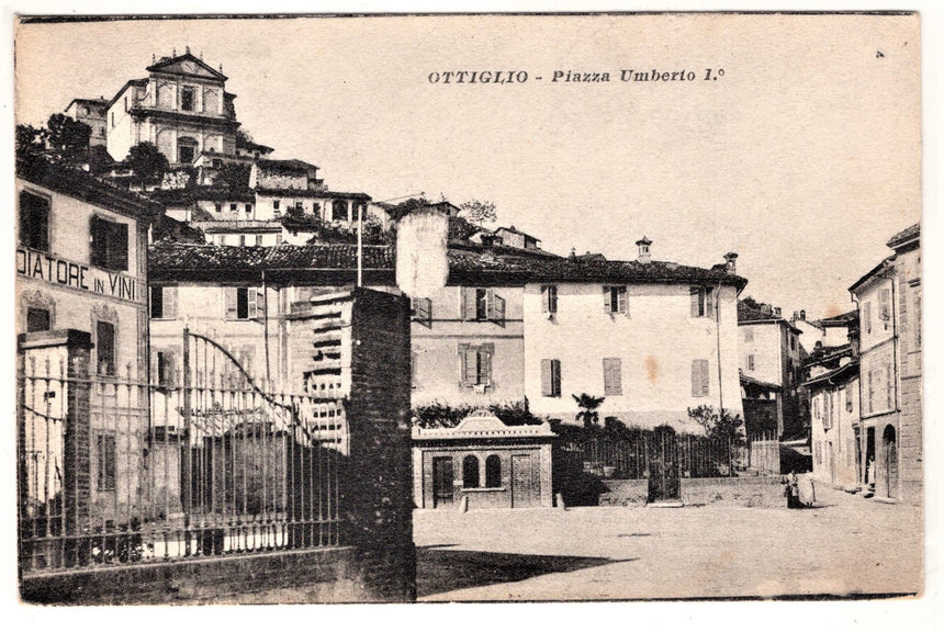 Cartolina Alessandria Ottiglio piazza Umberto I | Collezionissimo