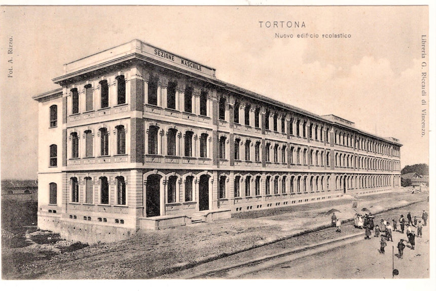 Cartolina Alessandria Tortona nuova scuola | Collezionissimo