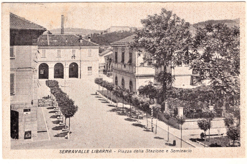 Cartolina Alessandria Serravalle Libarna piazza stazione | Collezionissimo