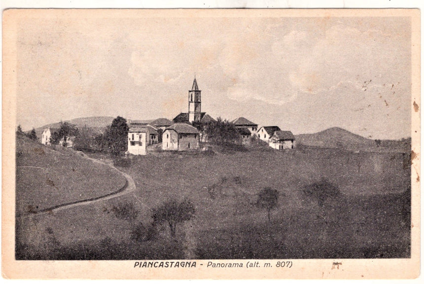 Cartolina Alessandria Piancastagna panorama | Collezionissimo