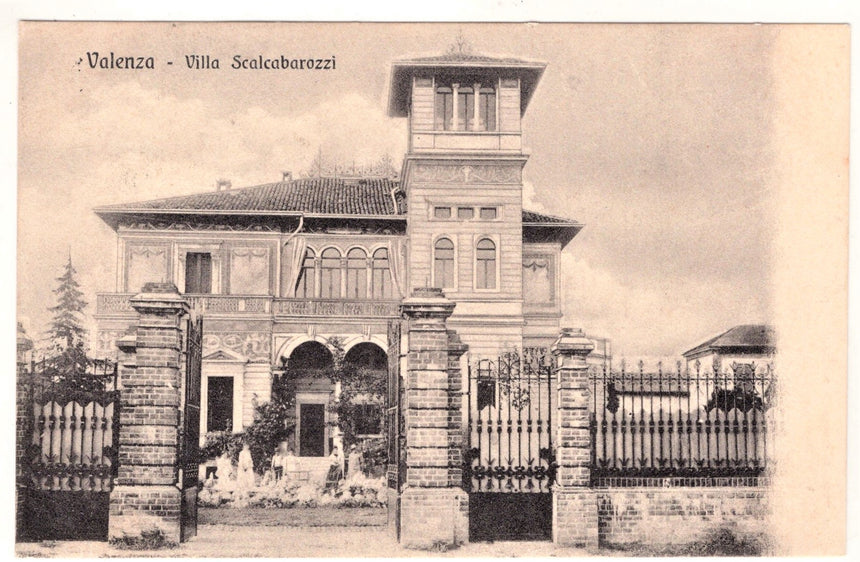 Cartolina Valenza villa Scalcabarozzi | Collezionissimo