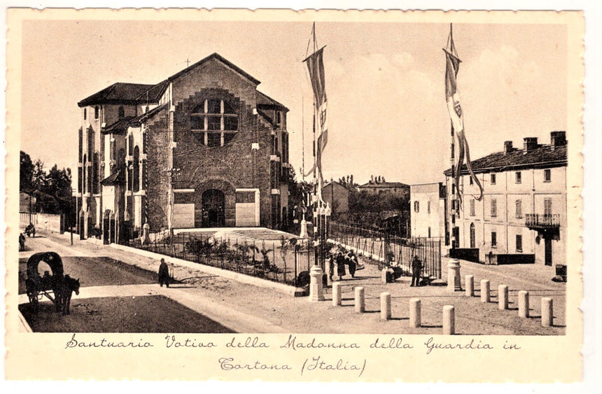 Cartolina Tortona santuario Madonna della Guardia | Collezionissimo