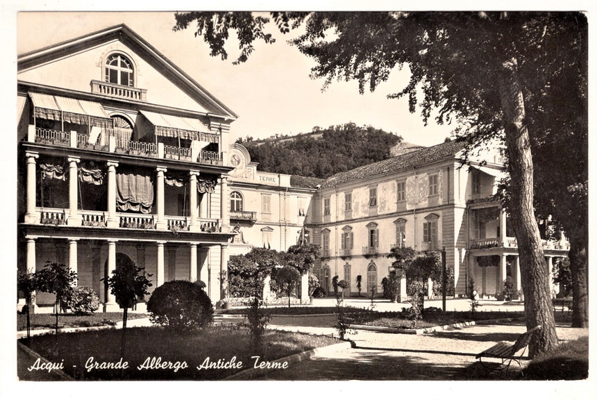 Cartolina Acqui grande albergo antiche terme | Collezionissimo