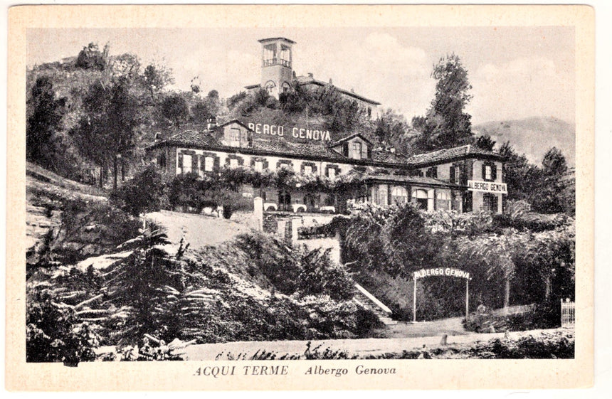 Cartolina Acqui albergo Genova | Collezionissimo