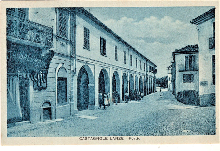 Cartolina Asti Castagnole Lanze i portici | Collezionissimo