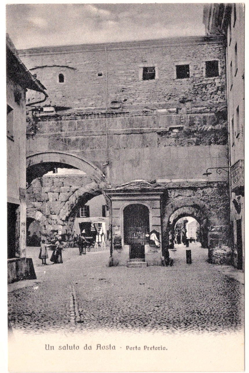 Cartolina Aosta porta Pretoria | Collezionissimo