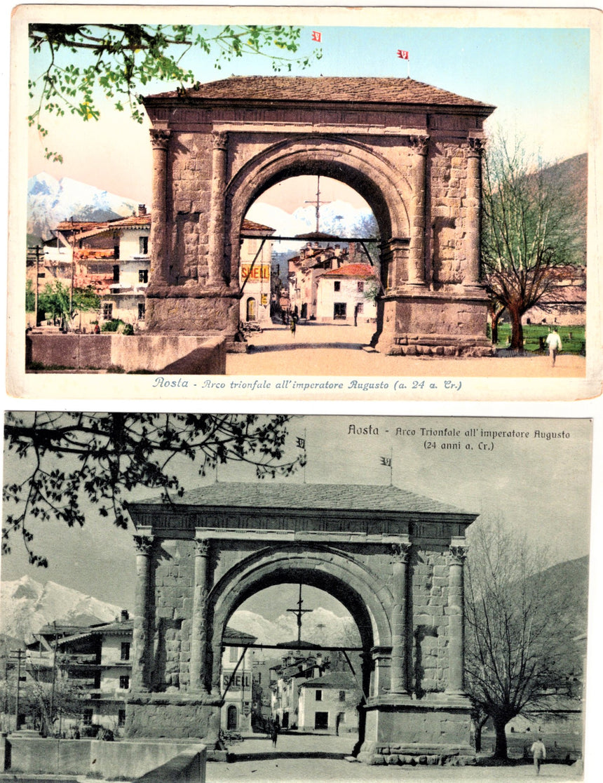 Cartolina Aosta arco Augusto | Collezionissimo