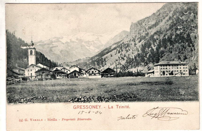 Cartolina Aosta Gressoney La Trinite | Collezionissimo