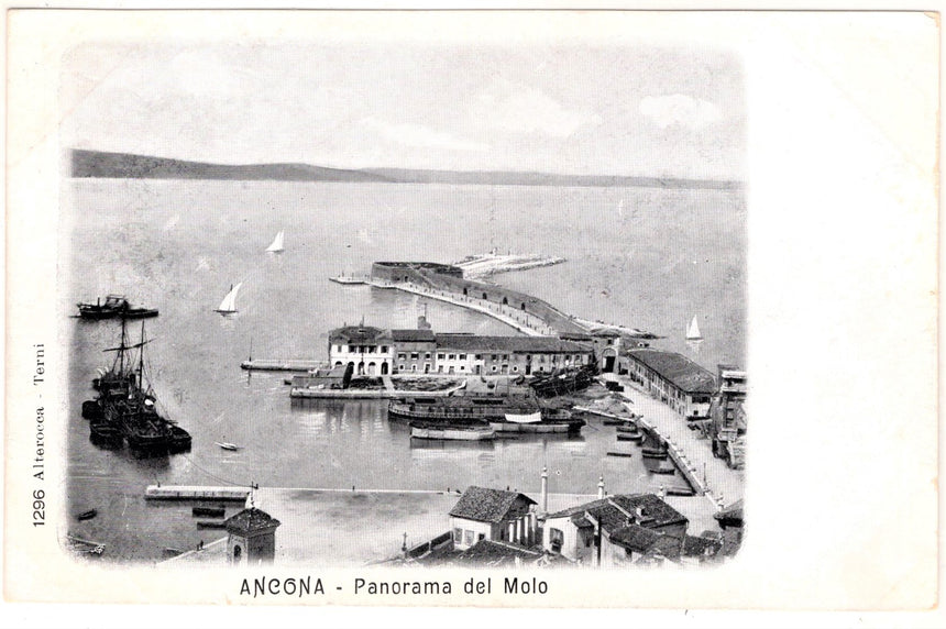 Cartolina Ancona panorama del molo | Collezionissimo