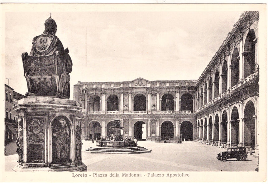 Cartolina Ancona Loreto piazza Madonna | Collezionissimo