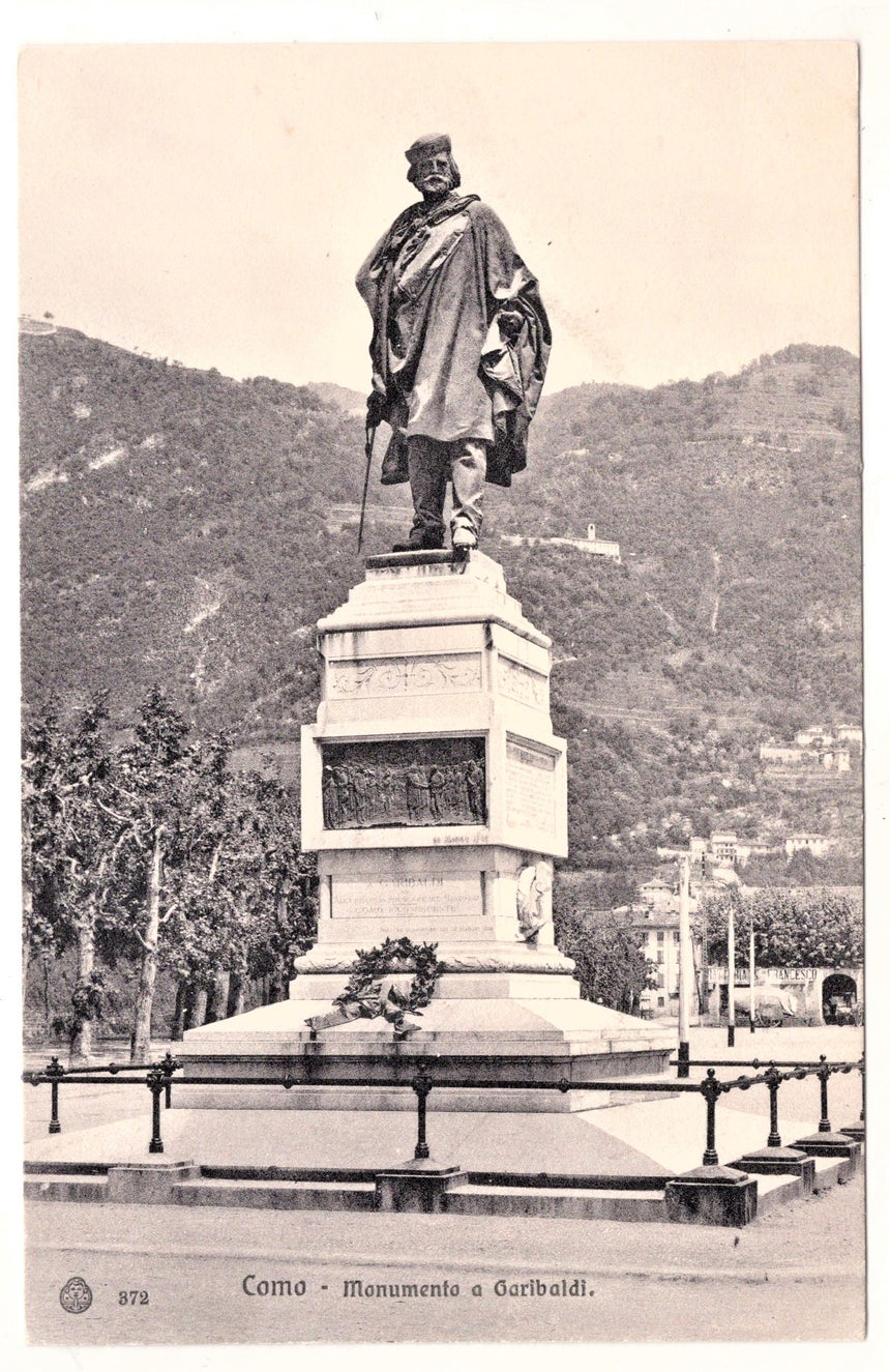 Cartolina Como monumento a Garibaldi | Collezionissimo