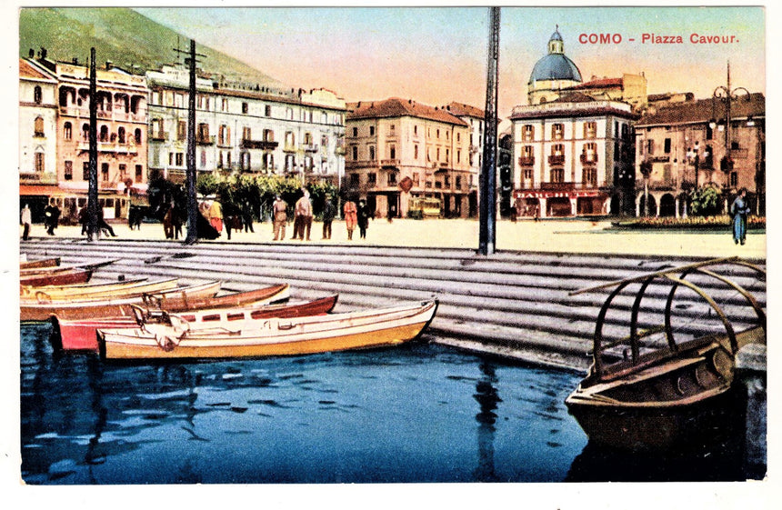 Cartolina Como piazza Cavour | Collezionissimo