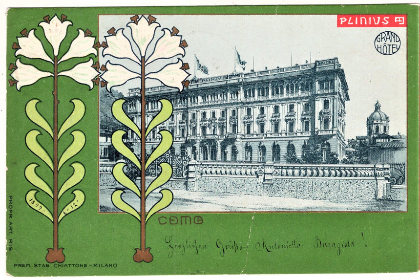 Cartolina Como grand hotel Plinius | Collezionissimo